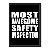 Most Awesome Safety Inspector - Portrait Frame Photo Tile