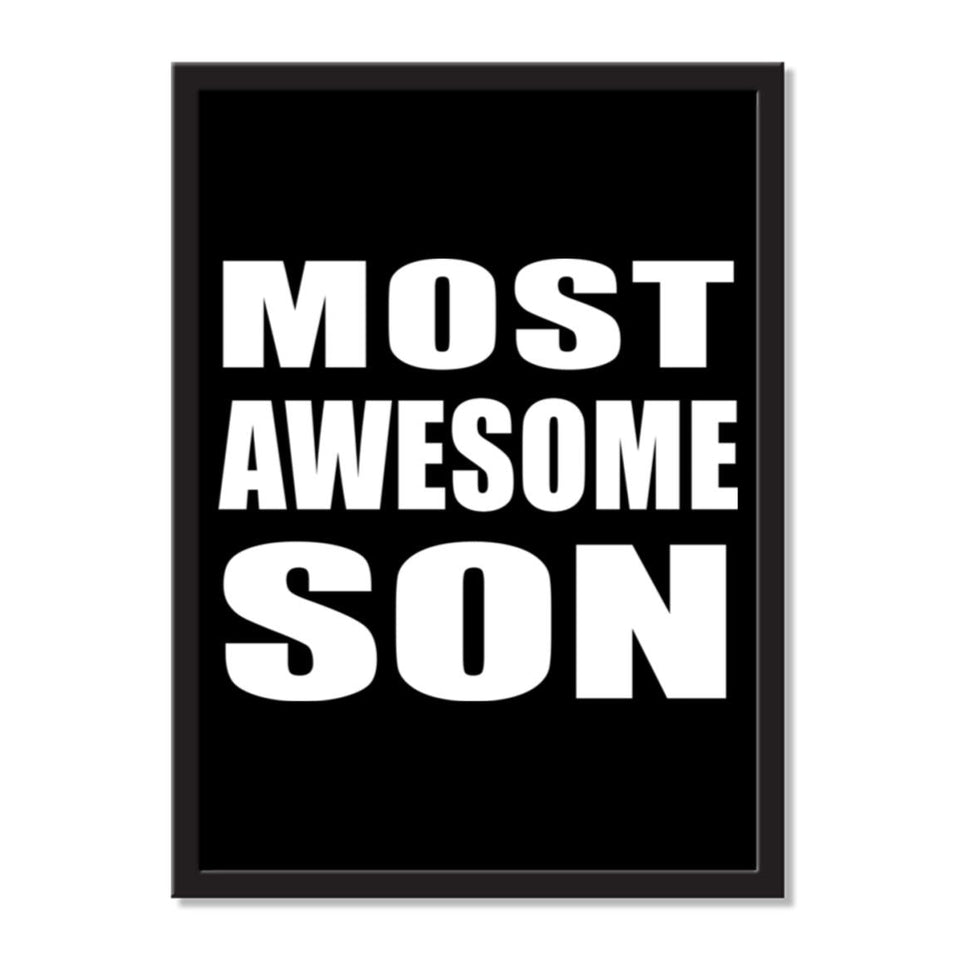 Most Awesome Son - Portrait Frame Photo Tile