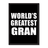 World's Greatest Gran - Portrait Frame Photo Tile