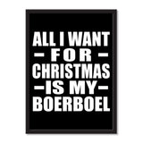 All I Want For Christmas Is My Boerboel - Portrait Frame Photo Tile