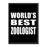 World's Best Zoologist - Portrait Frame Photo Tile