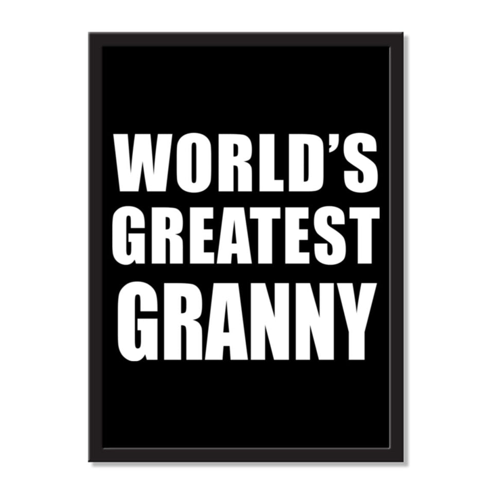 World's Greatest Granny - Portrait Frame Photo Tile