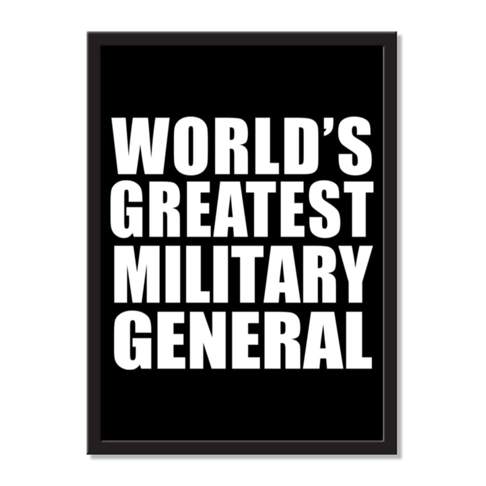 World's Greatest Military General - Portrait Frame Photo Tile
