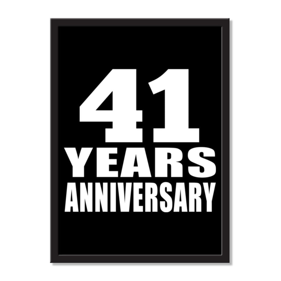 41 Years Anniversary - Portrait Frame Photo Tile