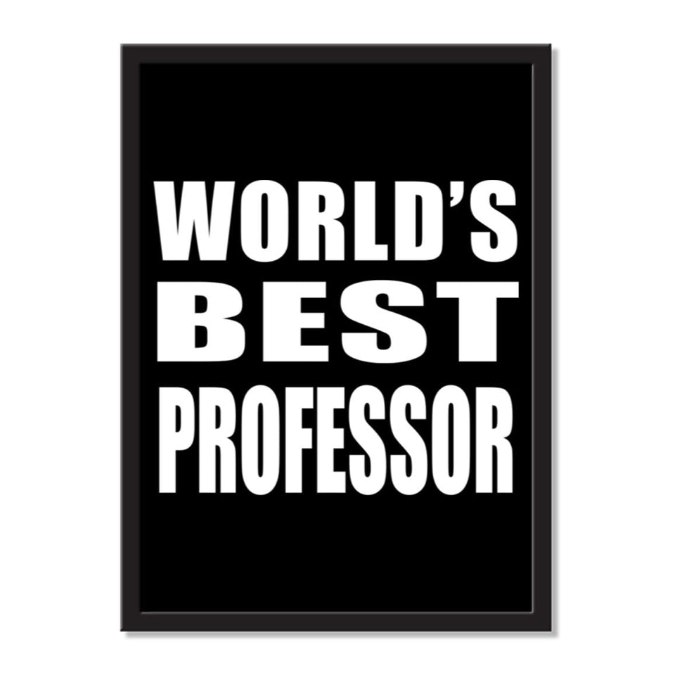 World's Best Professor - Portrait Frame Photo Tile