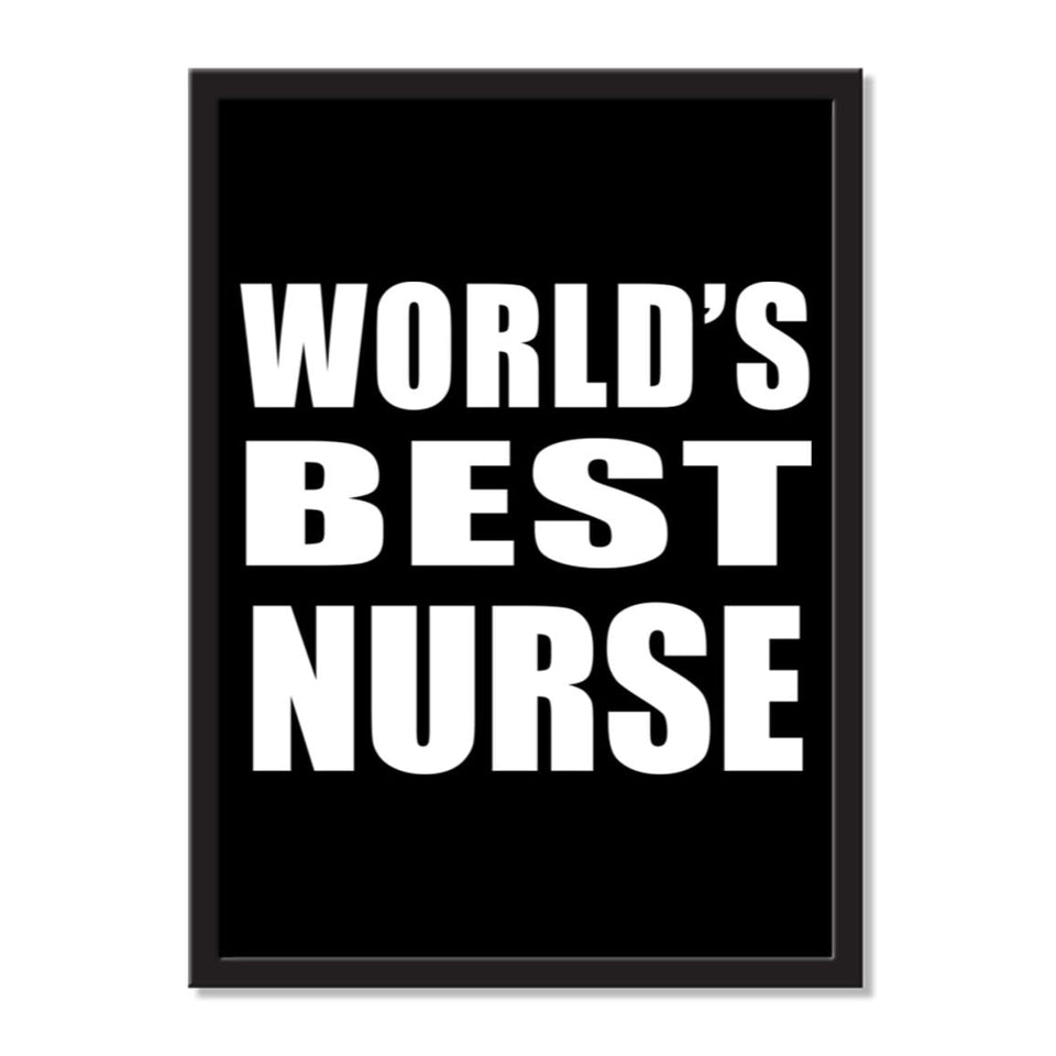 World's Best Nurse - Portrait Frame Photo Tile