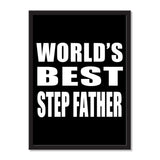 World's Best Step Father - Portrait Frame Photo Tile