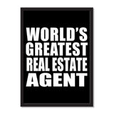 World's Greatest Real Estate Agent - Portrait Frame Photo Tile
