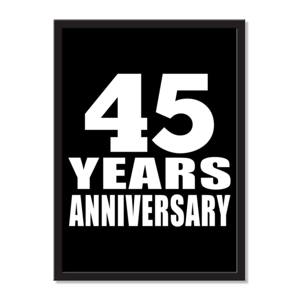 45 Years Anniversary - Portrait Frame Photo Tile