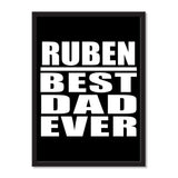Ruben Best Dad Ever - Portrait Frame Photo Tile
