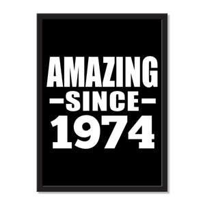 Amazing Since 1974 - Portrait Frame Photo Tile