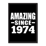Amazing Since 1974 - Portrait Frame Photo Tile