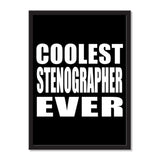 Coolest Stenographer Ever - Portrait Frame Photo Tile