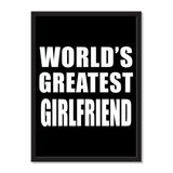 World's Greatest Girlfriend - Portrait Frame Photo Tile