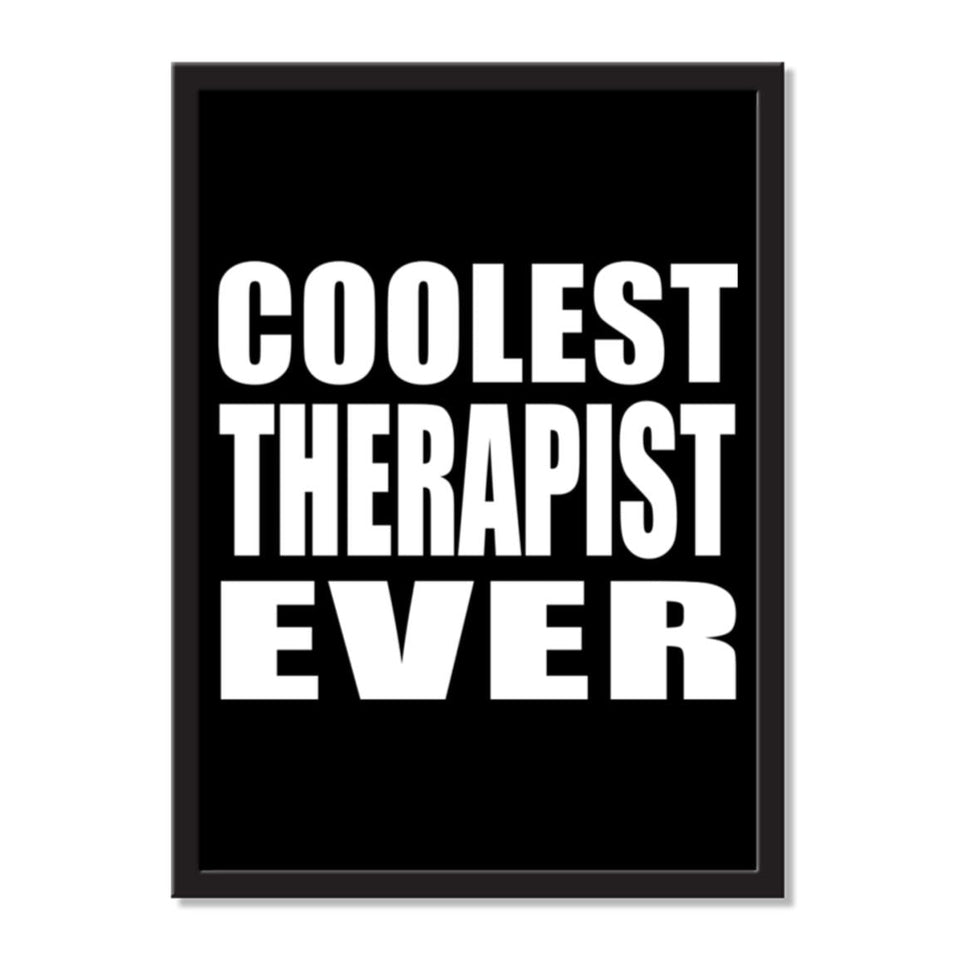 Coolest Therapist Ever - Portrait Frame Photo Tile