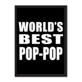 World's Best Pop-Pop - Portrait Frame Photo Tile