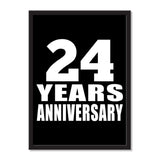 24 Years Anniversary - Portrait Frame Photo Tile