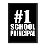 Number One #1 School Principal - Portrait Frame Photo Tile