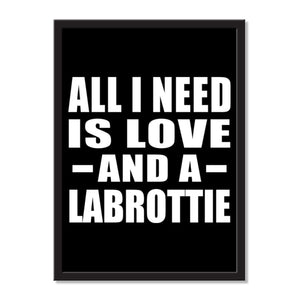 All I Need Is Love And A Labrottie - Portrait Frame Photo Tile