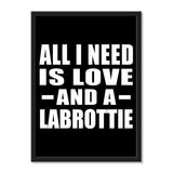 All I Need Is Love And A Labrottie - Portrait Frame Photo Tile