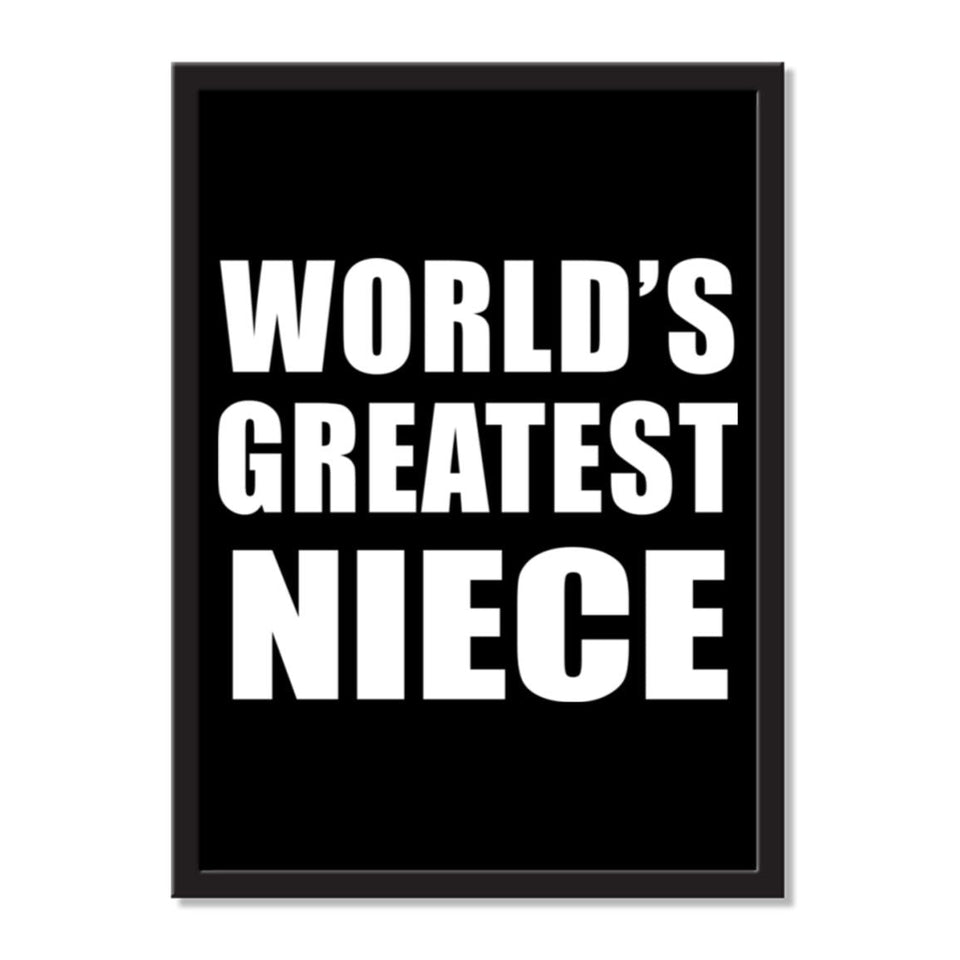 World's Greatest Niece - Portrait Frame Photo Tile