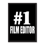 Number One #1 Film Editor - Portrait Frame Photo Tile