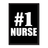 Number One #1 Nurse - Portrait Frame Photo Tile
