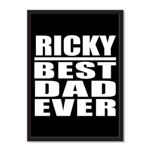 Ricky Best Dad Ever - Portrait Frame Photo Tile