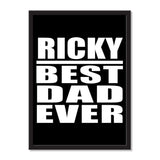 Ricky Best Dad Ever - Portrait Frame Photo Tile