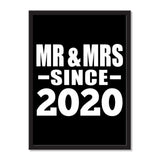Mr & Mrs Since 2020 - Portrait Frame Photo Tile