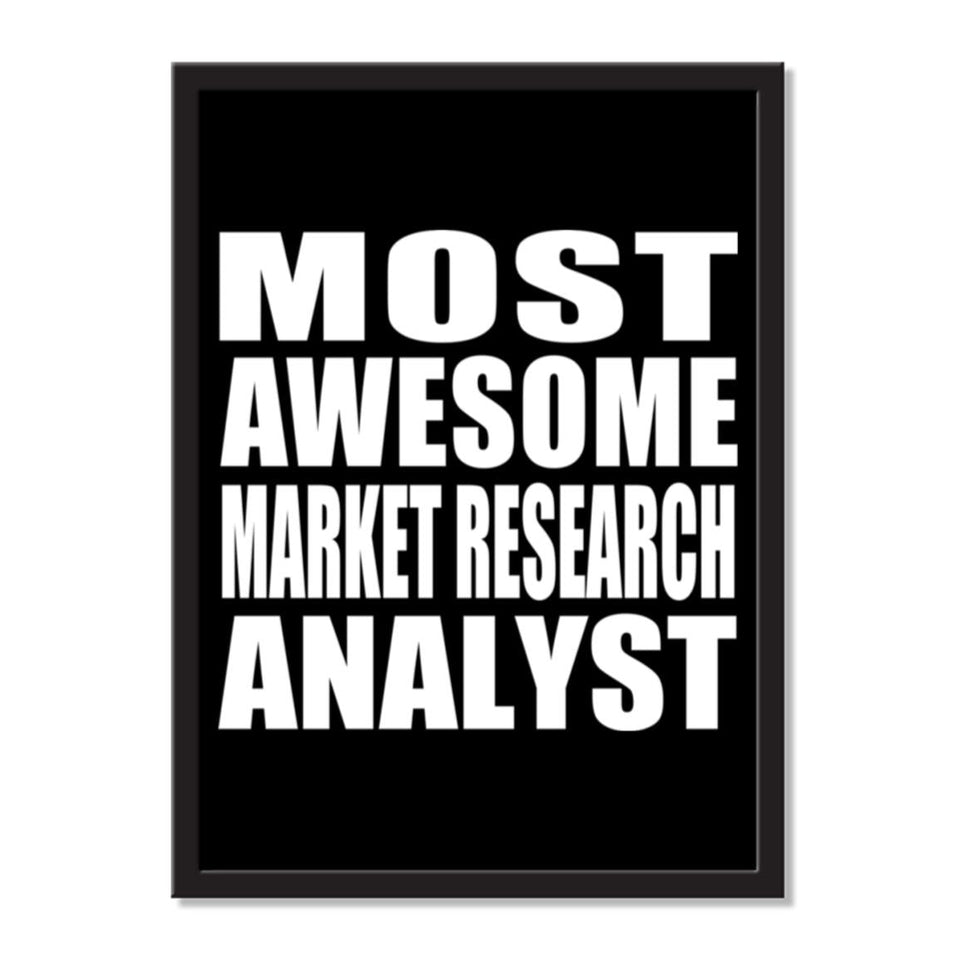 Most Awesome Market Research Analyst - Portrait Frame Photo Tile