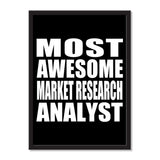 Most Awesome Market Research Analyst - Portrait Frame Photo Tile