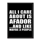 All I Care About Is Afador And Like Maybe 3 People - Portrait Frame Photo Tile
