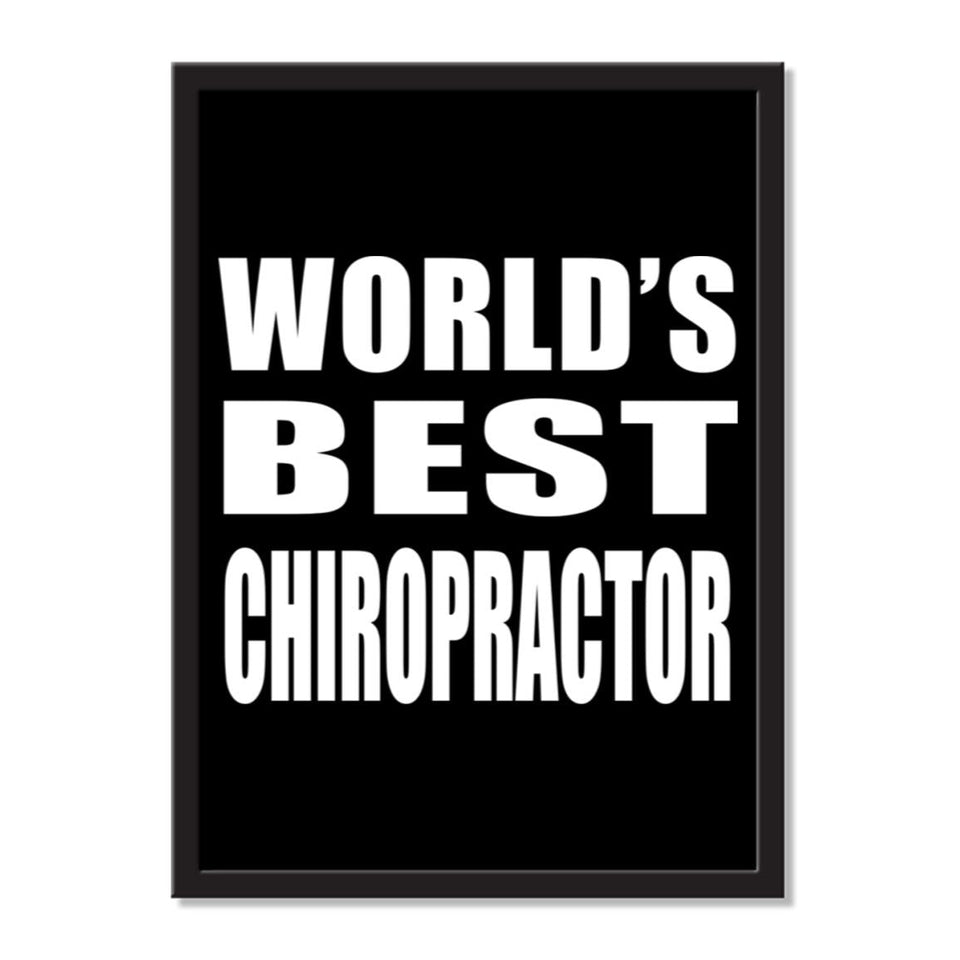 World's Best Chiropractor - Portrait Frame Photo Tile
