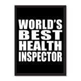 World's Best Health Inspector - Portrait Frame Photo Tile