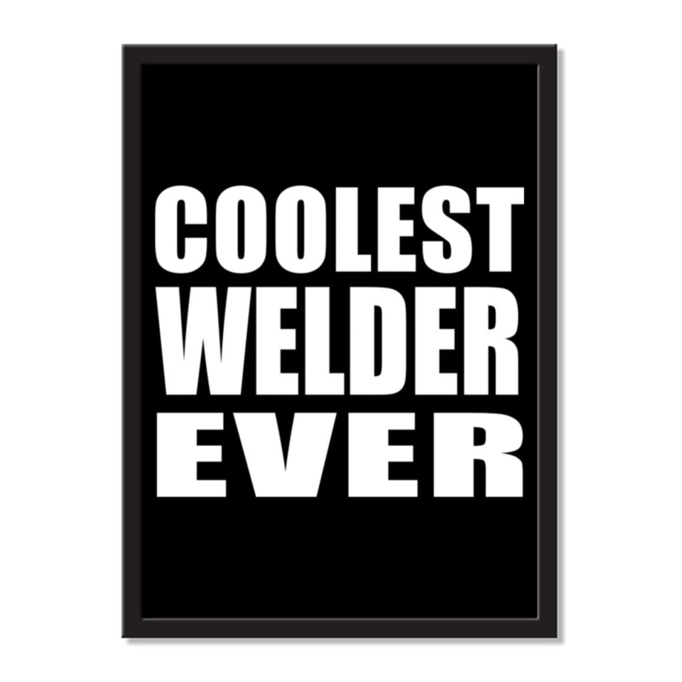 Coolest Welder Ever - Portrait Frame Photo Tile