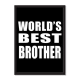 World's Best Brother - Portrait Frame Photo Tile