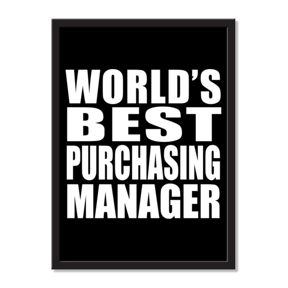 World's Best Purchasing Manager - Portrait Frame Photo Tile
