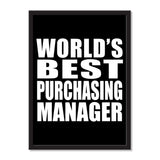 World's Best Purchasing Manager - Portrait Frame Photo Tile