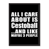 All I Care About Is Cestoball And Like Maybe 3 People - Portrait Frame Photo Tile