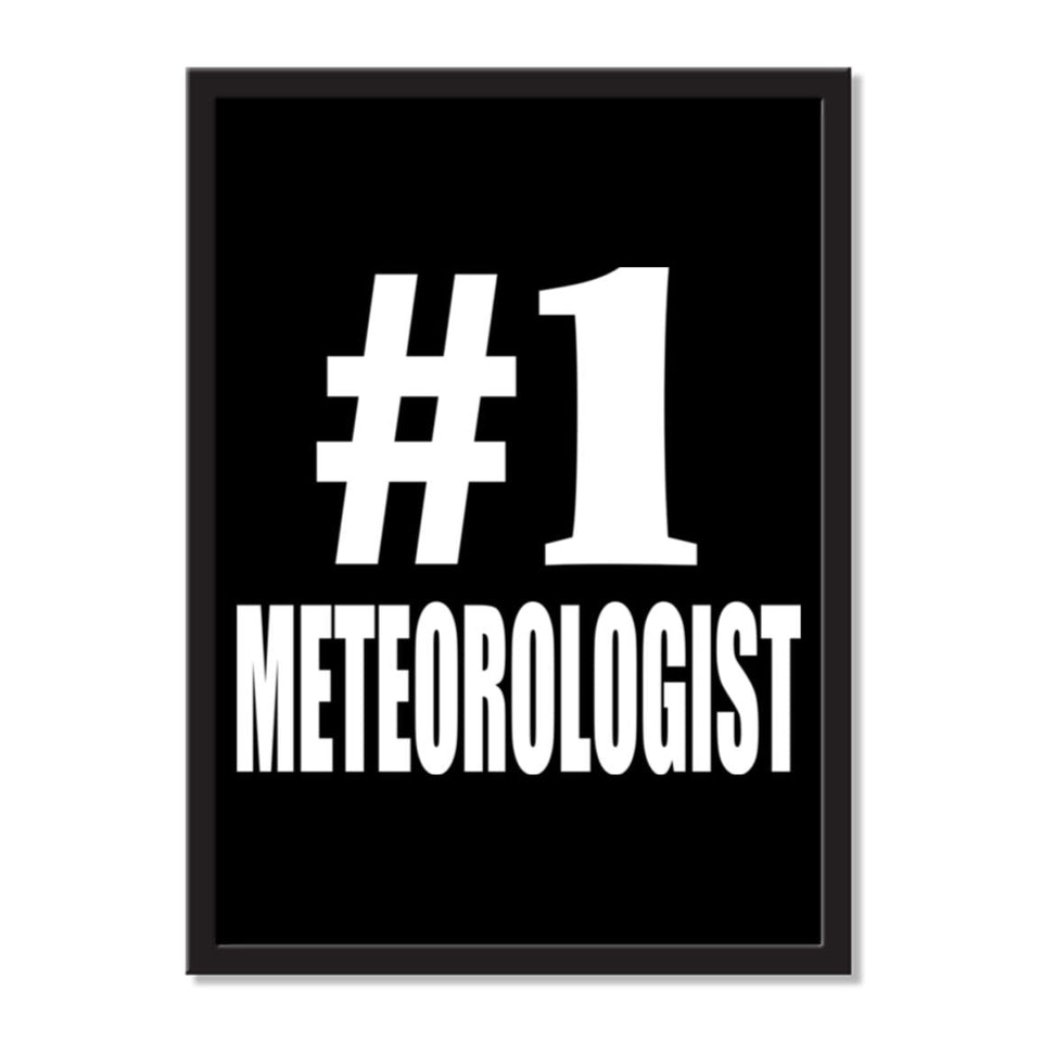 Number One #1 Meteorologist - Portrait Frame Photo Tile