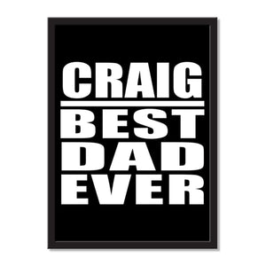 Craig Best Dad Ever - Portrait Frame Photo Tile