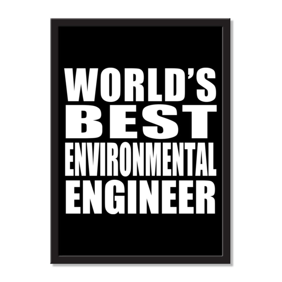 World's Best Environmental Engineer - Portrait Frame Photo Tile