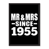 Mr & Mrs Since 1955 - Portrait Frame Photo Tile