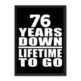 76 Years Down Lifetime To Go - Portrait Frame Photo Tile