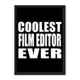 Coolest Film Editor Ever - Portrait Frame Photo Tile