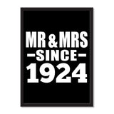 Mr & Mrs Since 1924 - Portrait Frame Photo Tile