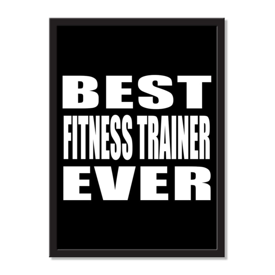 Best Fitness Trainer Ever - Portrait Frame Photo Tile