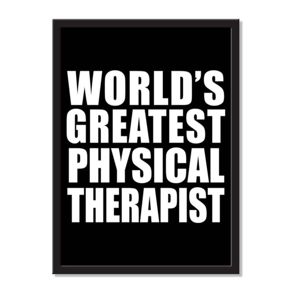 World's Greatest Physical Therapist - Portrait Frame Photo Tile