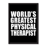 World's Greatest Physical Therapist - Portrait Frame Photo Tile
